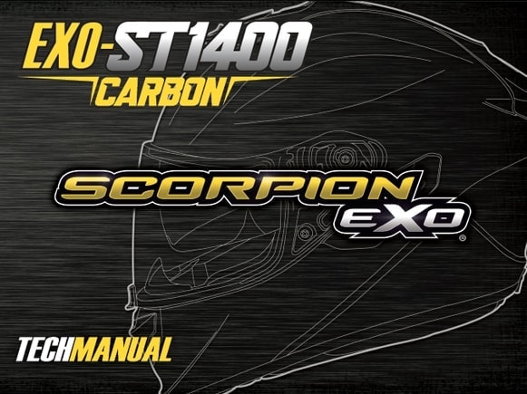 Scorpion Exo EXO-ST1400 Motorcycle Helmet Manual Front Cover